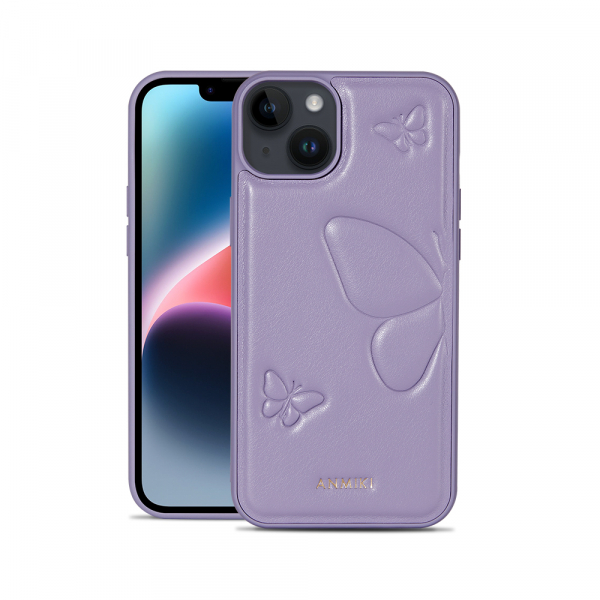 Personalized Butterfly Pattern Leather Phone Case For iPhone 14 - Image 2