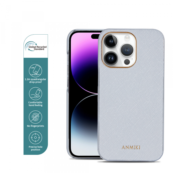 Luxury Cross Lines Leather Phone Case For iPhone 14 Pro Max