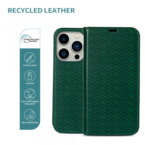 Personalized Luxury Leather Flip Wallet Phone Case For iPhone 14
