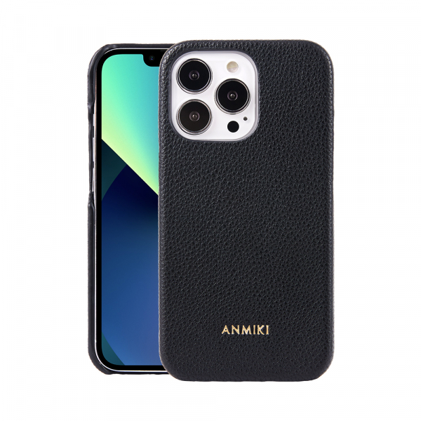Luxury Pebble Lychee Grain PU Leather Mobile Phone Case For iPhone 14 Pro Max - Image 4