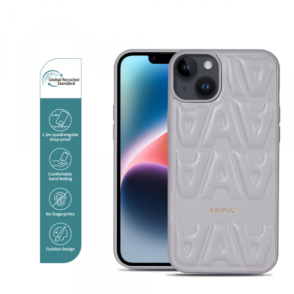 Airbag PU Leather Phone Case With Letter For iPhone 14 Pro Max
