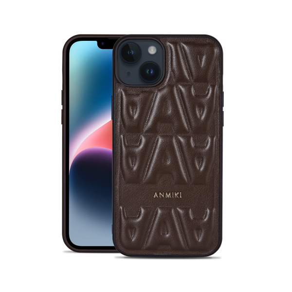 Airbag PU Leather Phone Case With Letter For iPhone 14 Pro Max - Image 2