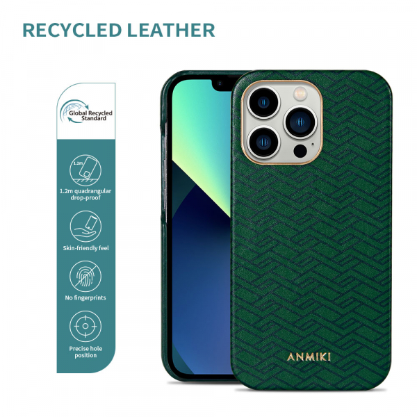 Custom Fashion Silkscreen Leather Phone Case For iPhone 14