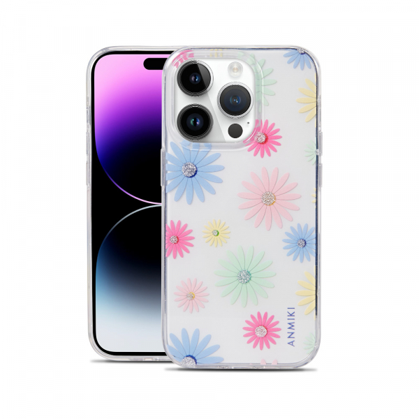 Custom Design Transparent Flower IMD Mobile Phone Case For iPhone 14 Pro Max - Image 2
