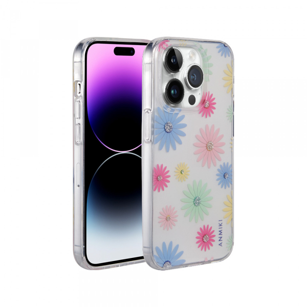 Custom Design Transparent Flower IMD Mobile Phone Case For iPhone 14 Pro Max - Image 3