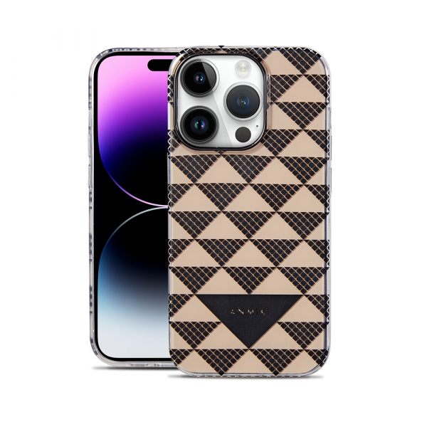 Luxury Geometric Pattern Design IMD Phone Case For iPhone 14 Pro Max - Image 2