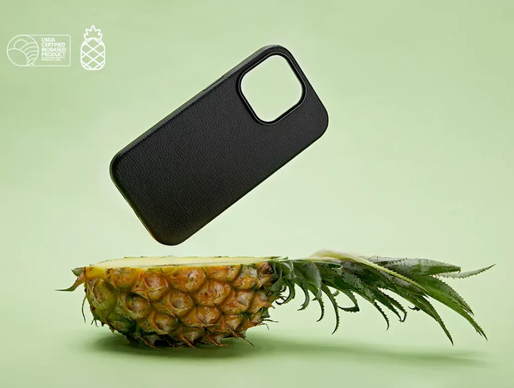 pineapple leather phone case