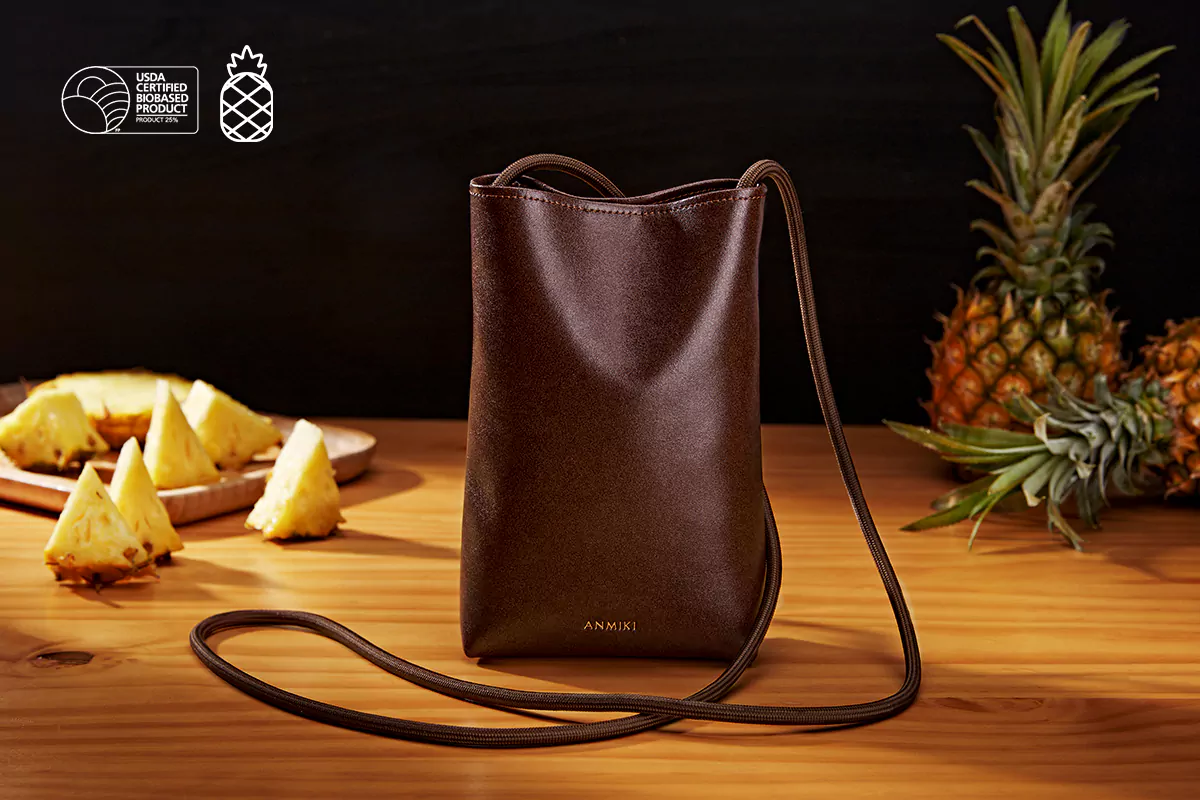 pineapple leather bag