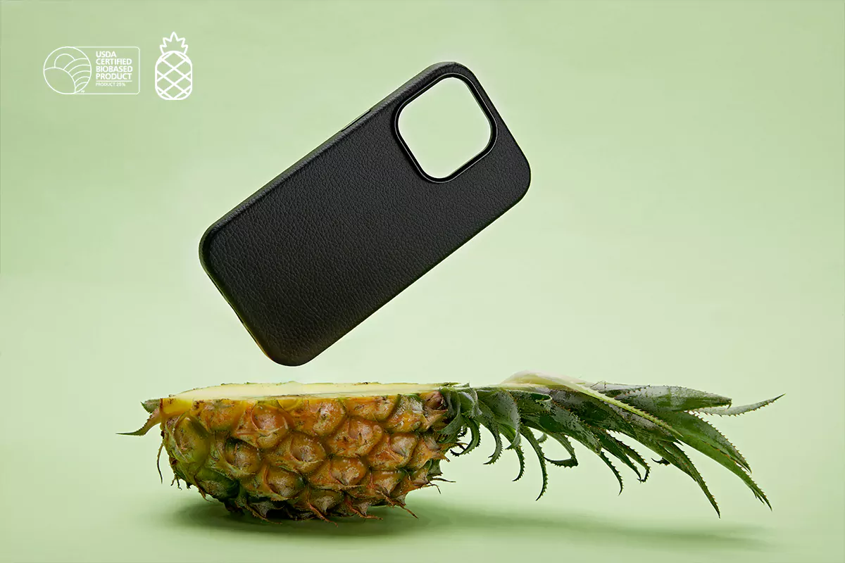pineapple leather phone case