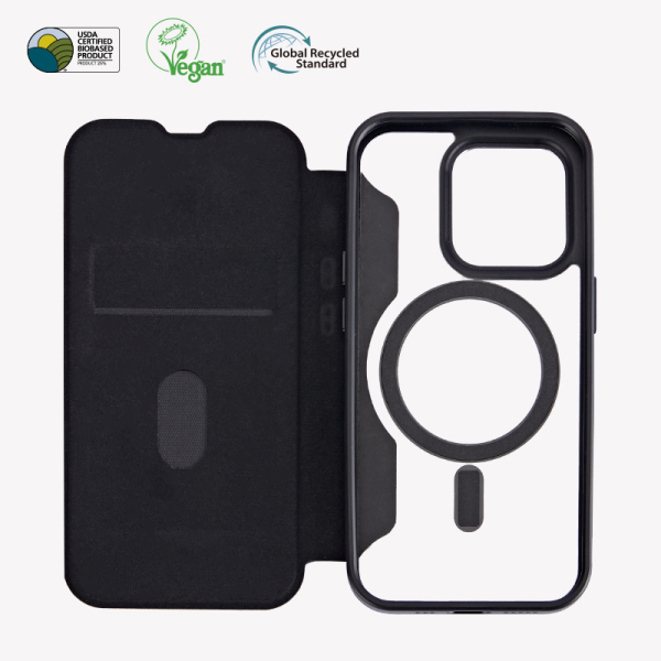 Clear PU Flip with Magsafe C&T® Phone Case