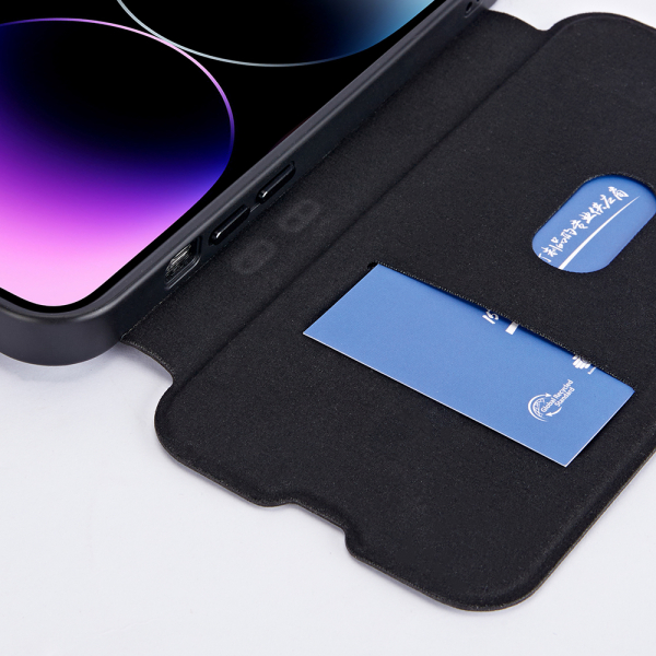 Clear PU Flip with Magsafe C&T® Phone Case - Image 5