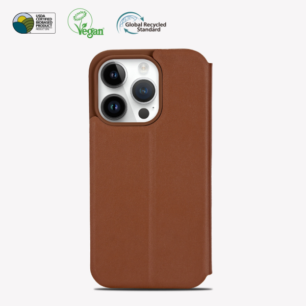 Magnetic split leather phone