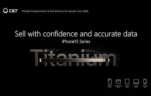 Sell with confidence and accurate data iPhone15 Series