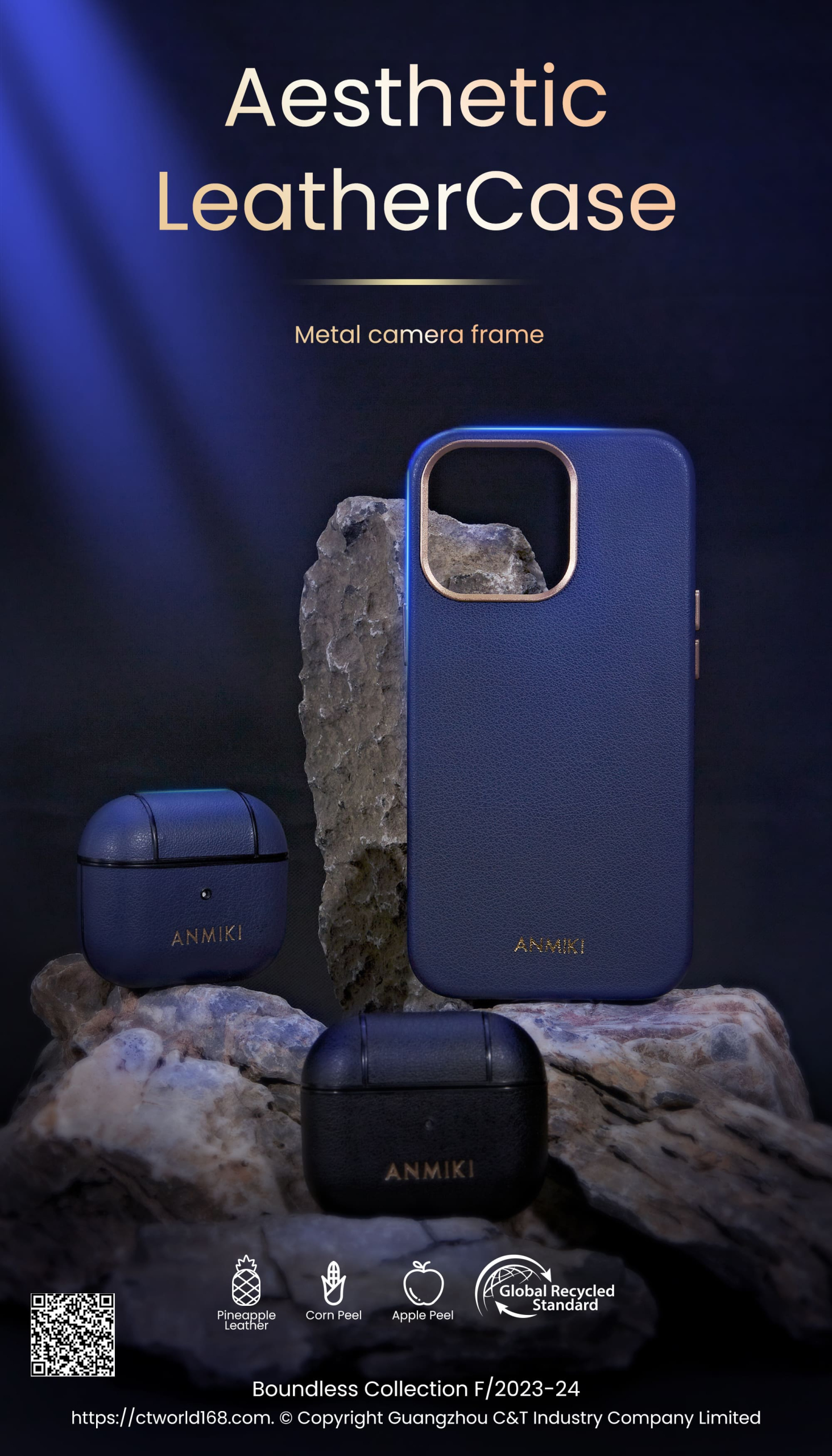 leather phone case poster