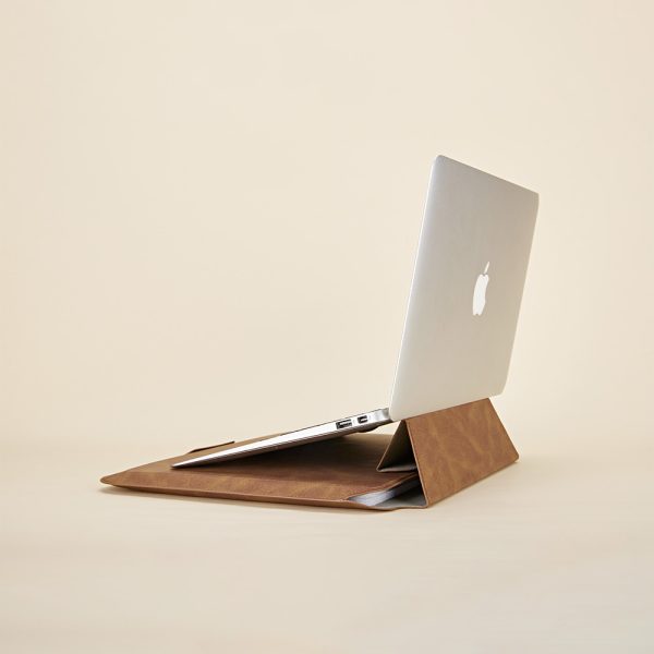Computer sleeve with invisible stand