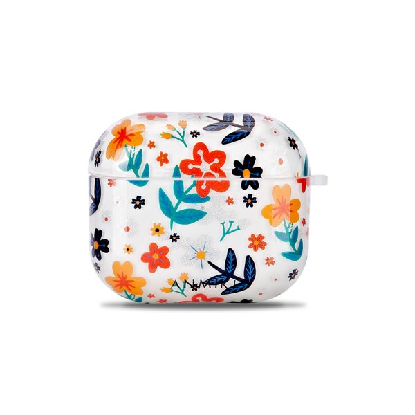 Floral Pattern TPU AirPods Case
