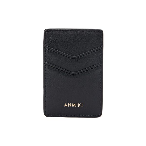 Leather magnetic card holder