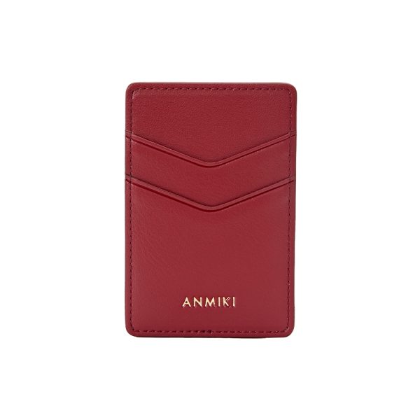 Leather magnetic card holder