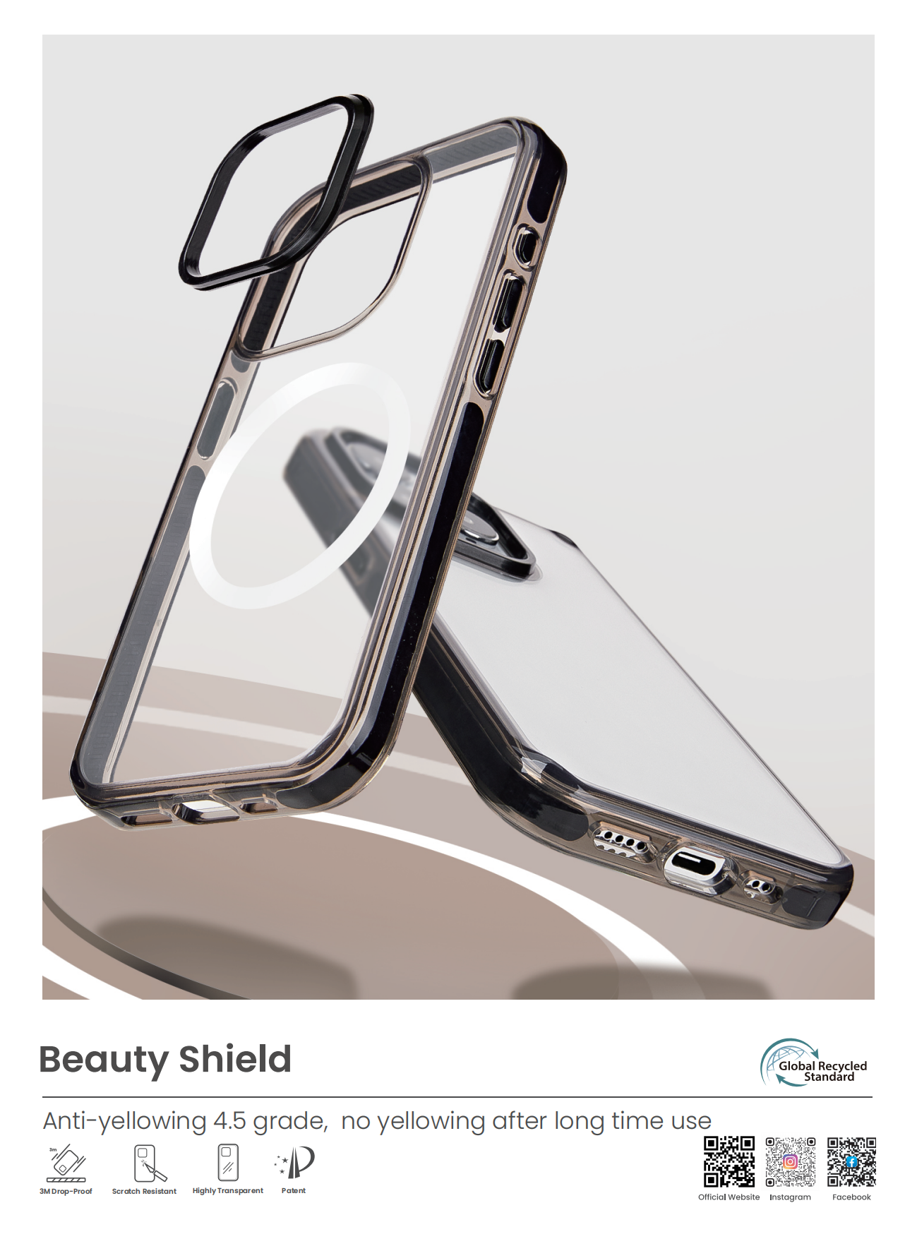 Beauty Shield phone case poster