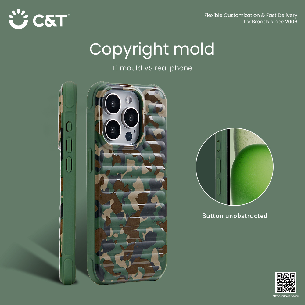 Camouflage style suitcase mobile phone case