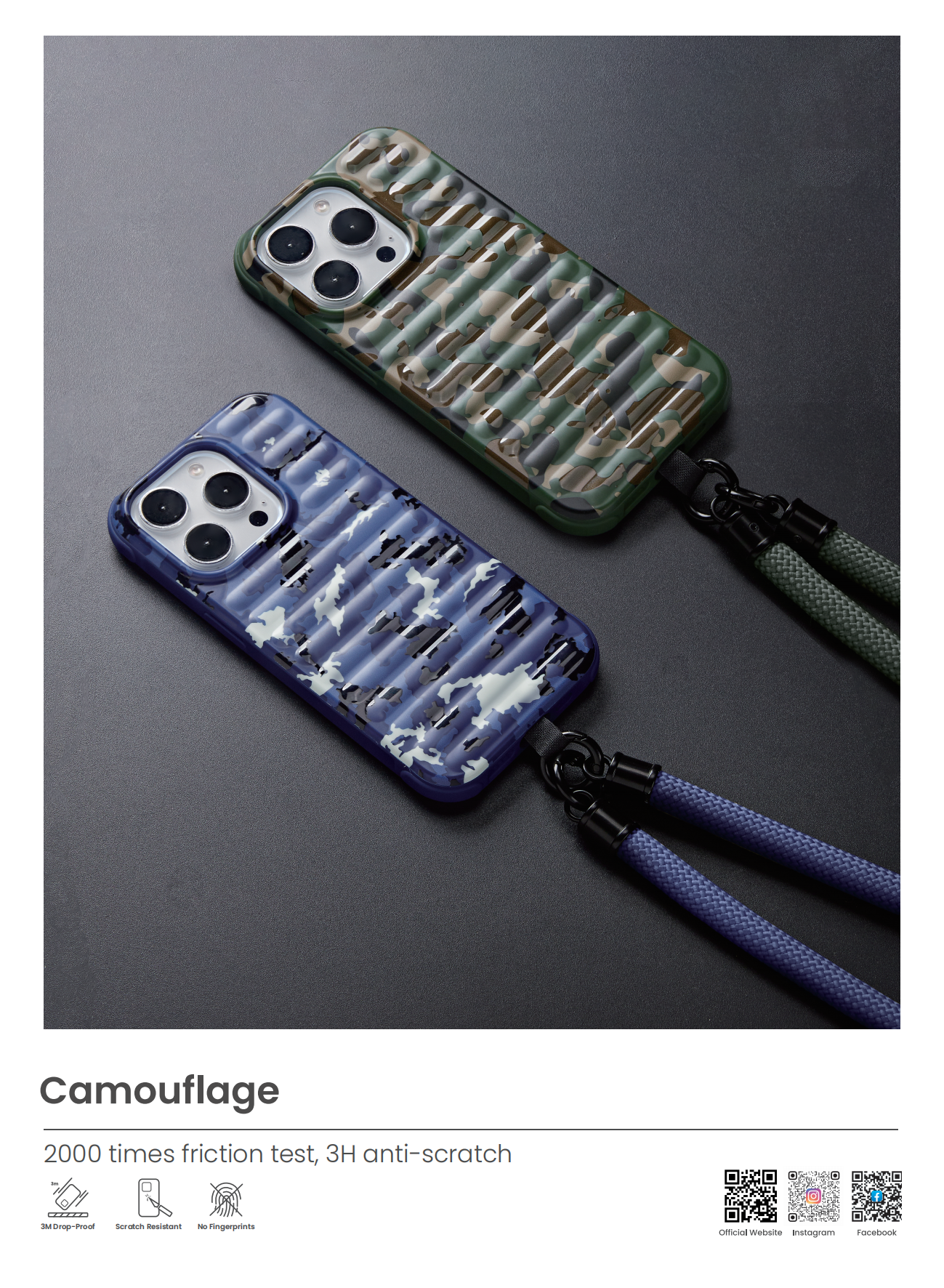 camouflage phone case poster