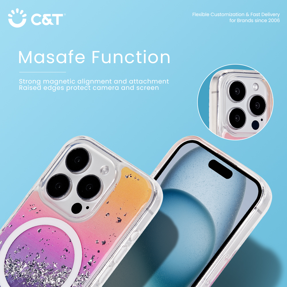 Vibrant Circles Patterned C&T® Phone Bag