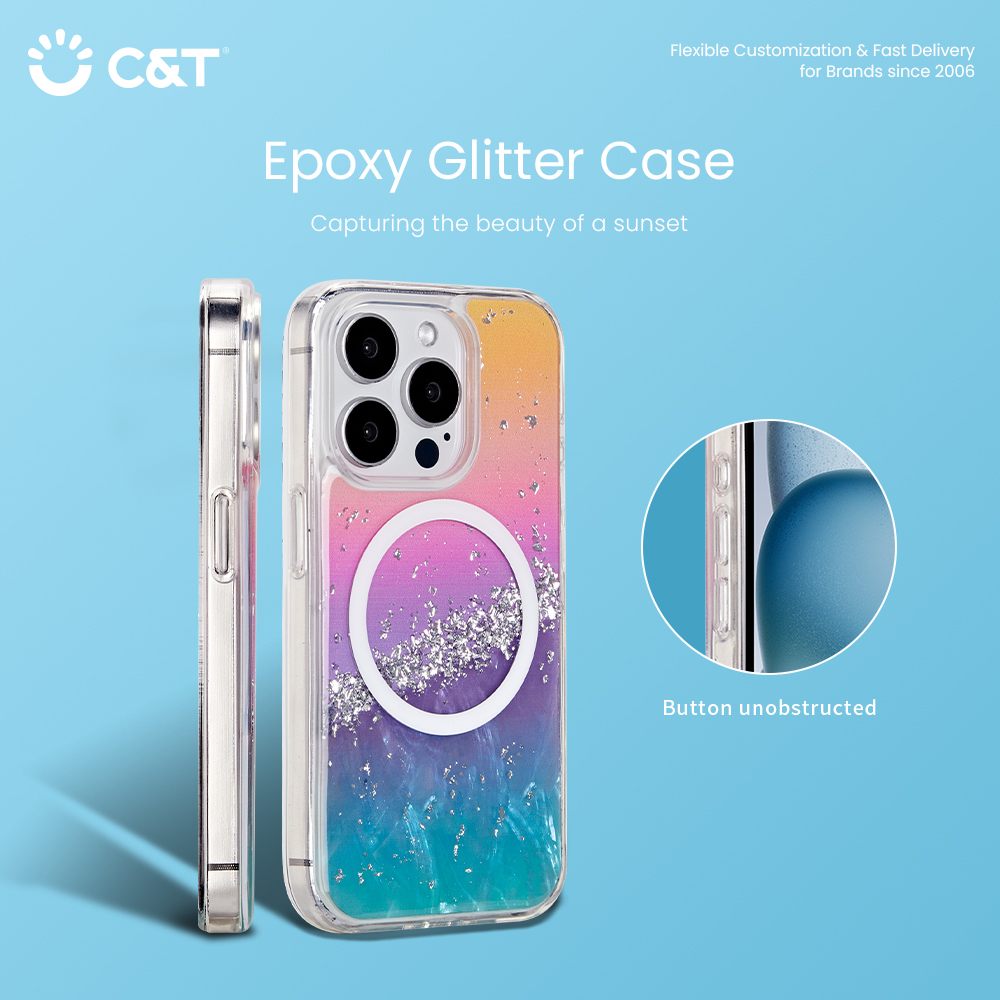 Vibrant Circles Patterned C&T® Phone Bag