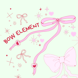 Colorful bow-themed phone case in stylish designs