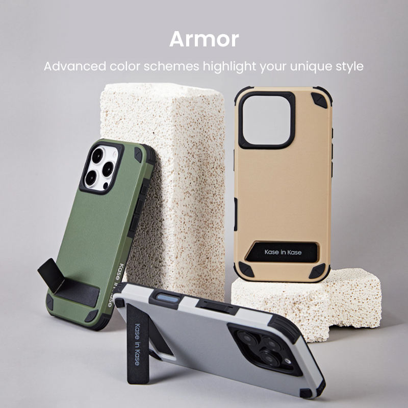The Armor Phone Case offers 3m military-grade drop protection, shock-absorbing corners, and patented N52 magnets for fast, secure wireless charging. 
