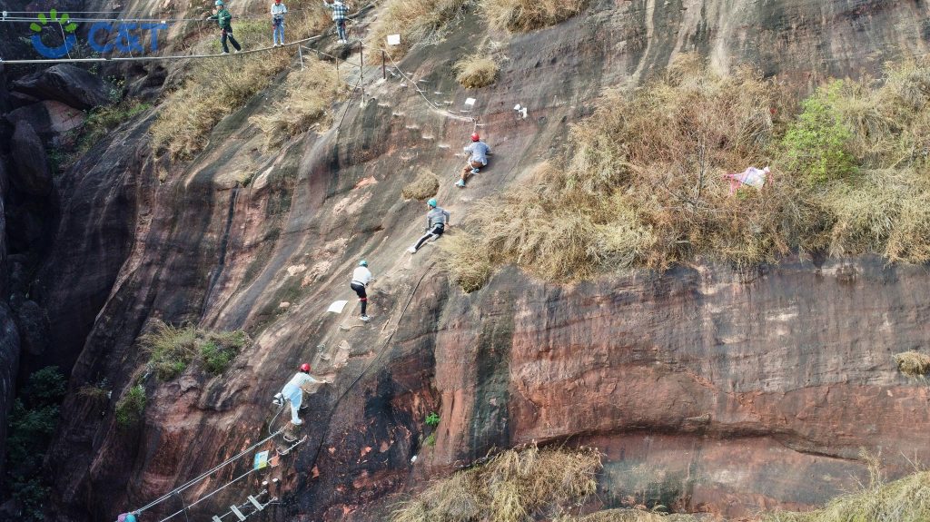 C&T team reaching new heights in teamwork at Ma Tou Mountain