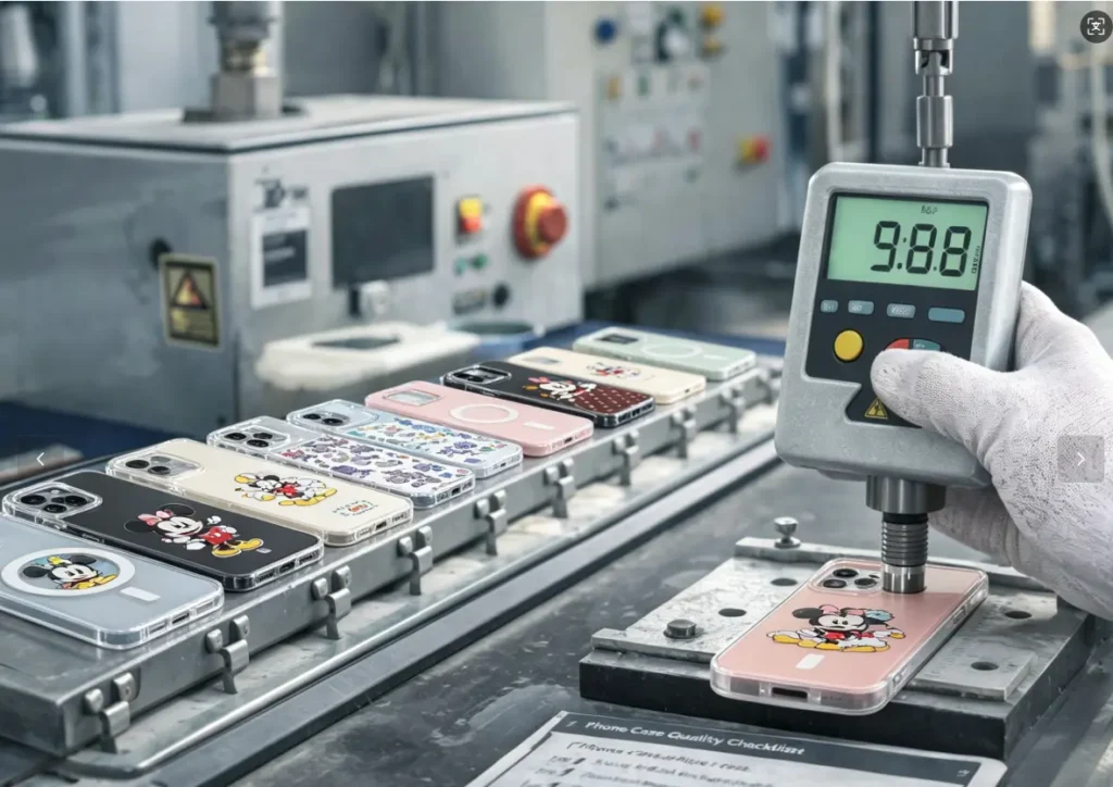 phone case quality check