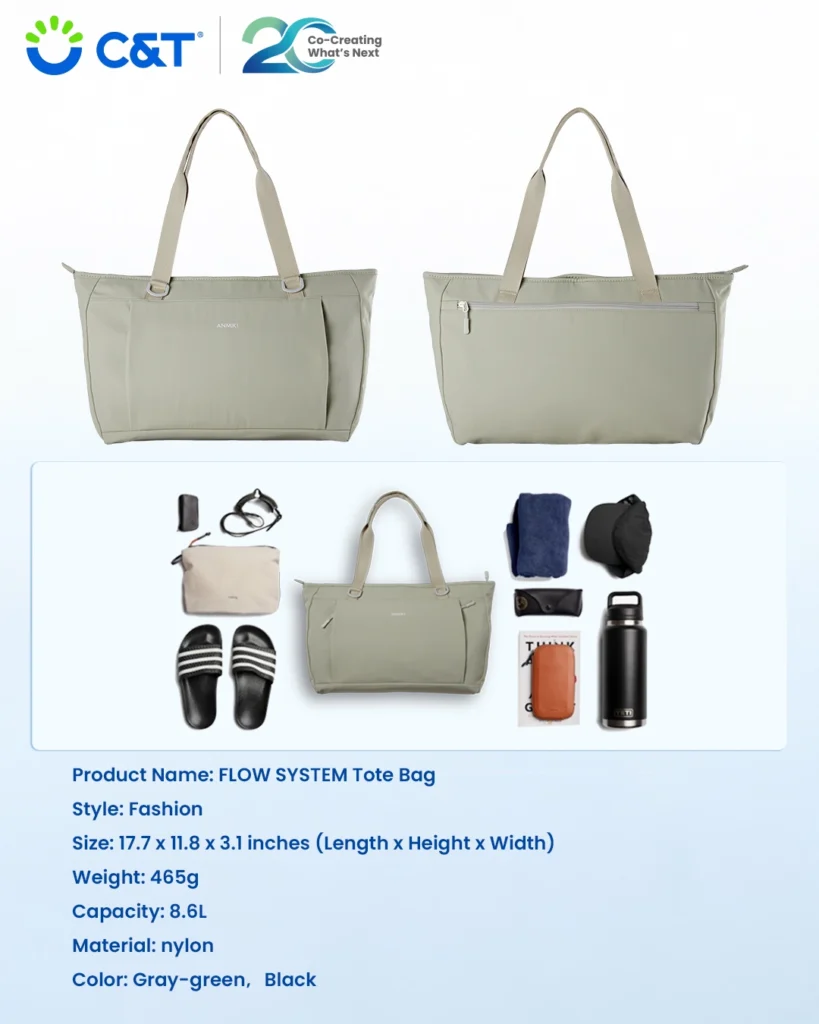 flow system tote bag