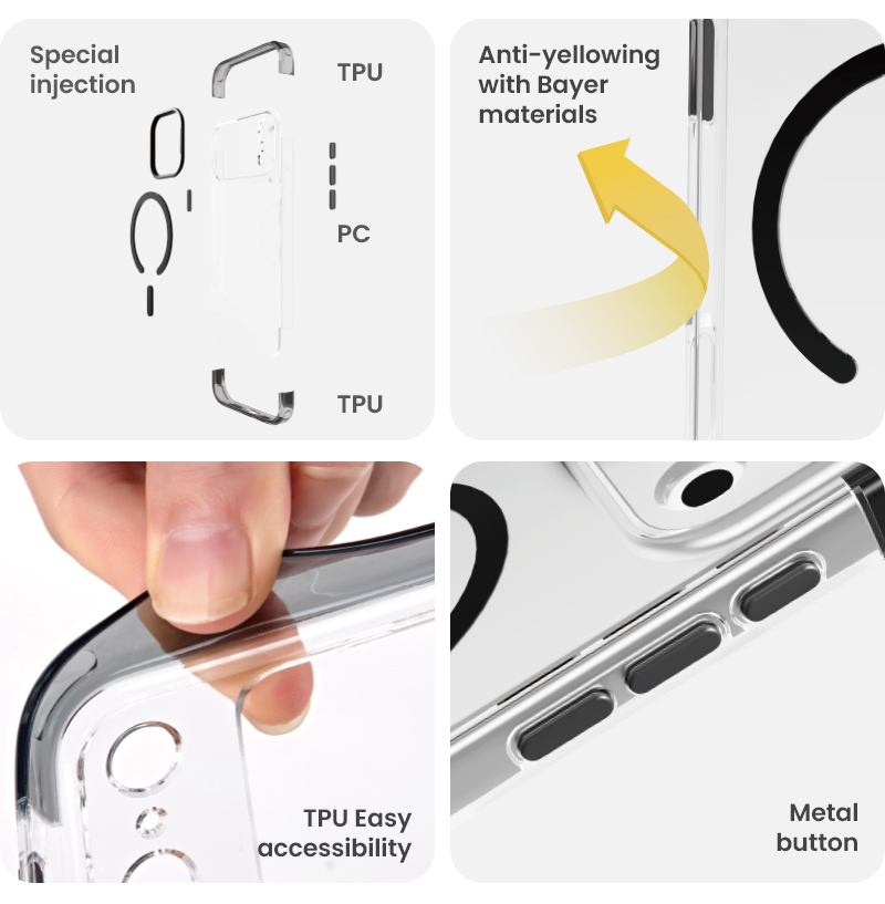 APEX clear phone case feature details
