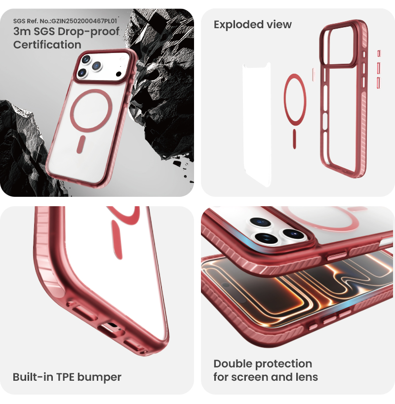 BEAUTY SHIELD protective phone case feature details