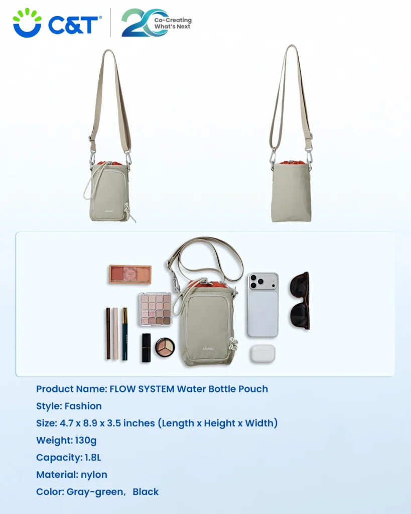 flow system water bottle pouch