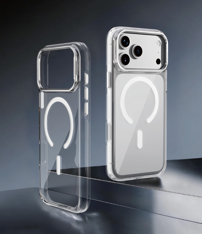 Clear Magnetic Phone Case for iPhone 17 Pro Max