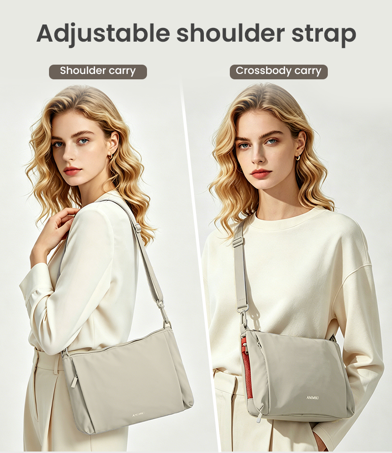 Adjustable shoulder strap crossbody carry