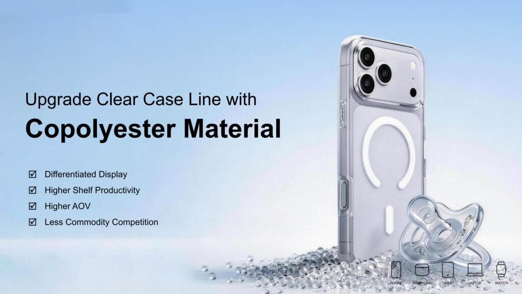 Copolyester clear phone case for iPhone 18 series