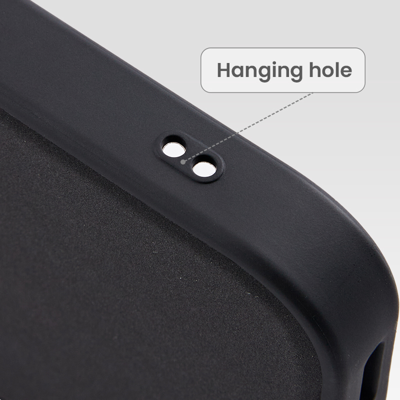 Hanging hole design for phone strap