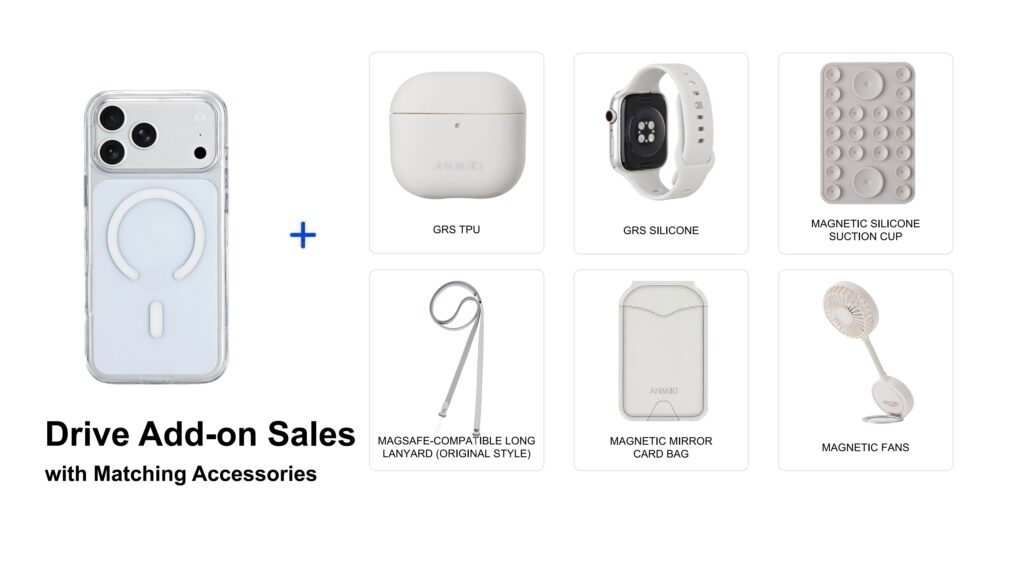 Magnetic accessories for clear phone case bundle sales
