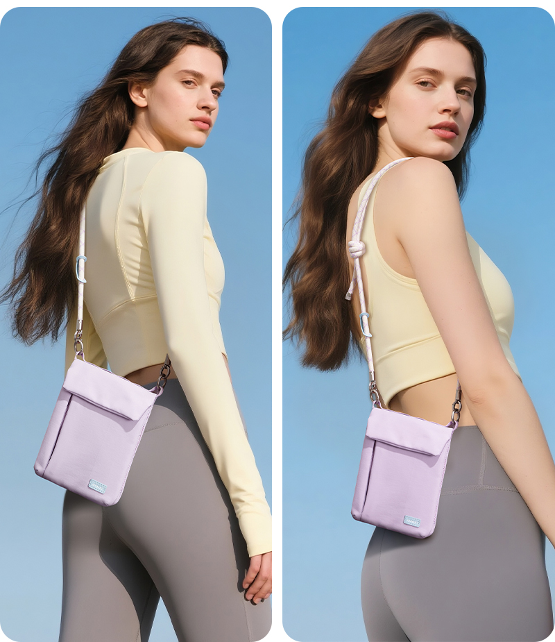 Adjustable shoulder strap crossbody bag