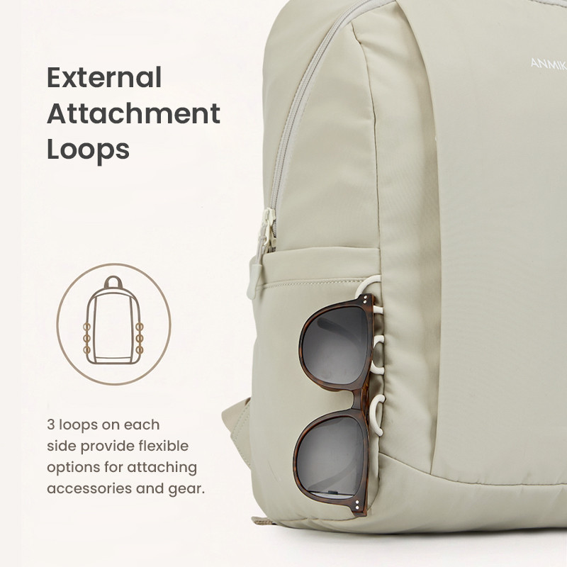 Side attachment loops for accessories