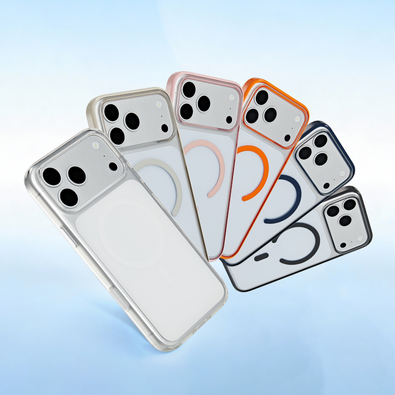Multiple color options for transparent case