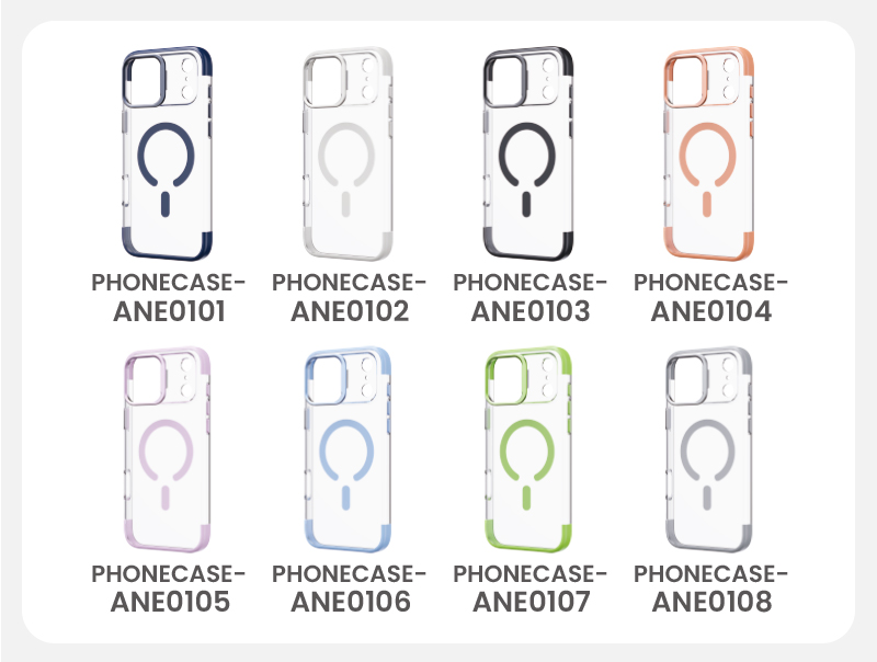 Color options for transparent phone cover
