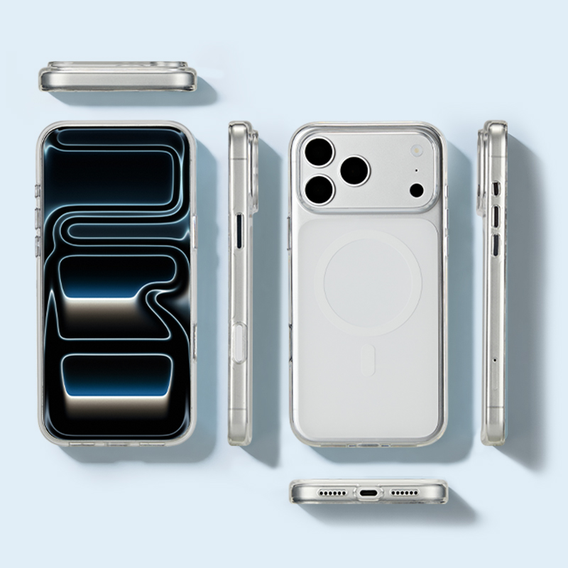 Full view of clear protective case