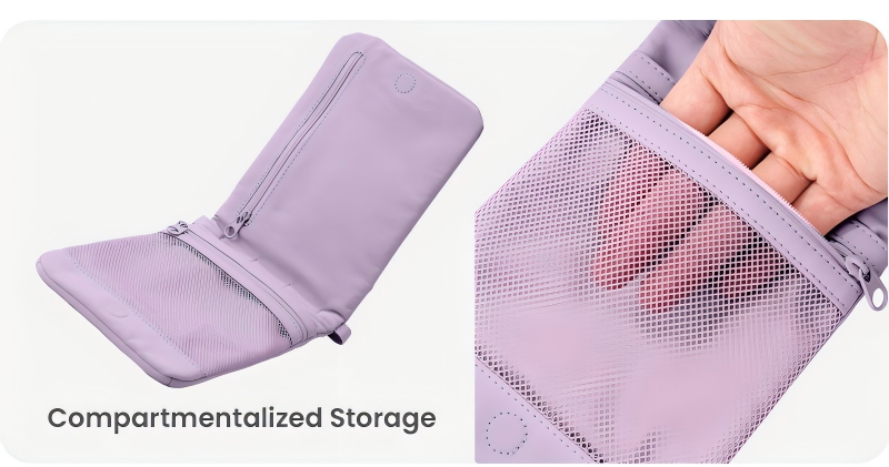 Crossbody messenger bag compartmentalized storage