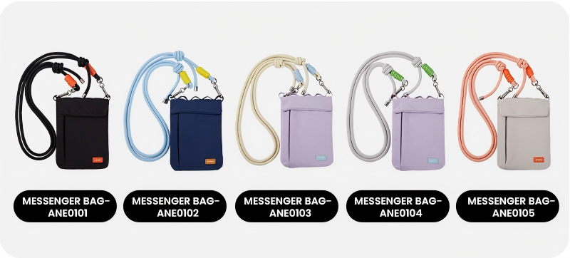 Crossbody messenger bag multiple color options