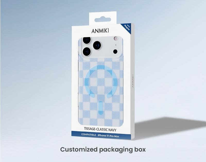 Custom packaging box for tissage phone case