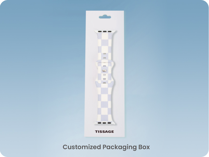 Custom packaging box for tissage watch strap