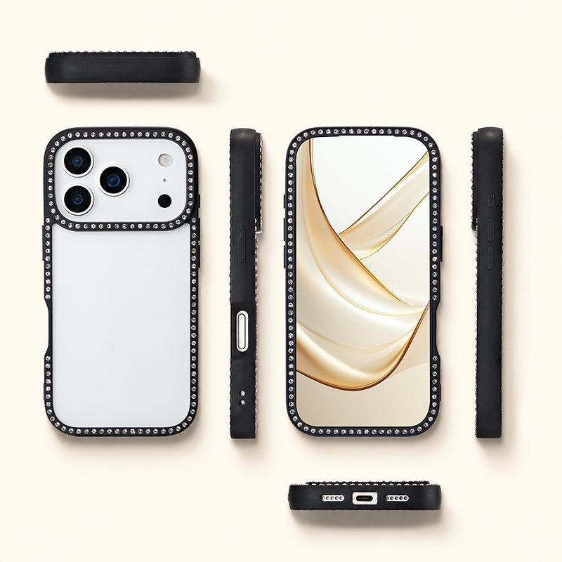 Full view of crystal frame protective case